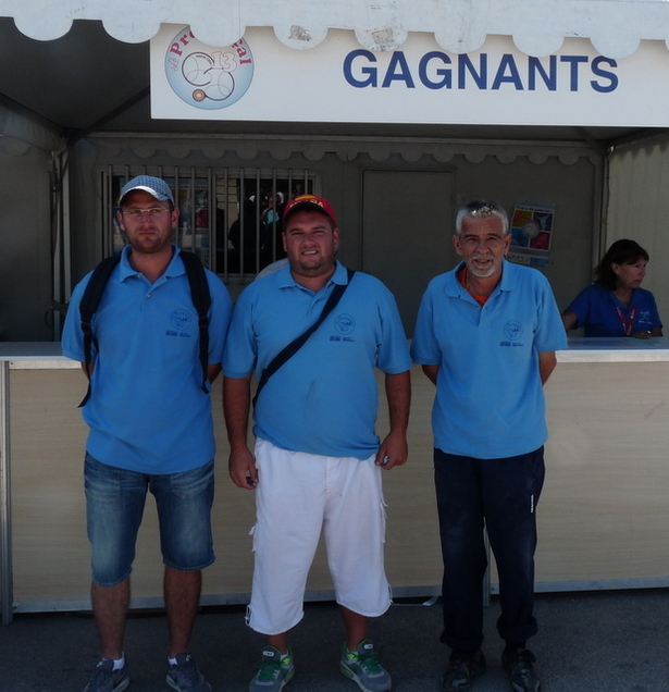 Philippe Stievenard ,Laurent Matraglia et Rudy Jean vainqueurs du Provençal 13