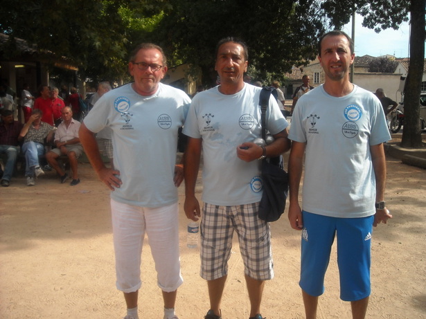 Les finalistes Claude Salle , Jean-Joseph Santiago et Jean-Piere Rocchi