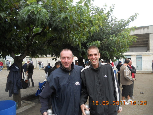 Les vainqueurs Thierry Jourdan et Adrien Pavanello