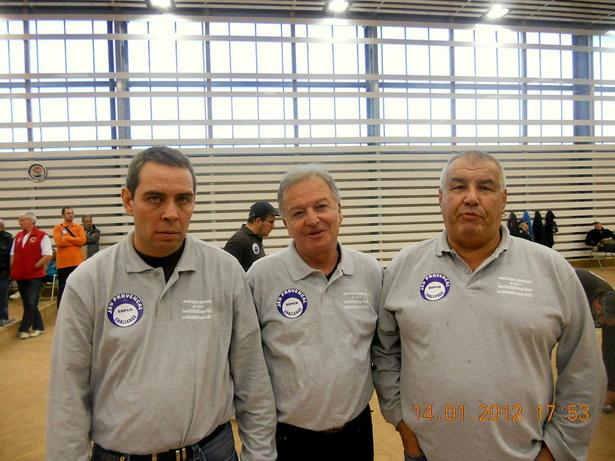 Les 1/4 de finalistes :J.Pierre Preyre ,Jacky Saleset Jacques Onorrus Les 1/4 de finalistes :J.Pierre Preyre ,Jacky Saleset Jacques Onorrus