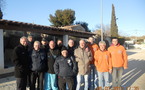 Les finalistes , arbitres et Président de la Boule Dansante