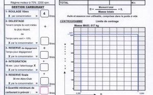 Devis carburant masse et centrage HY