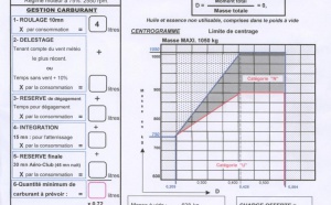 Devis carburant masse et centrage XB