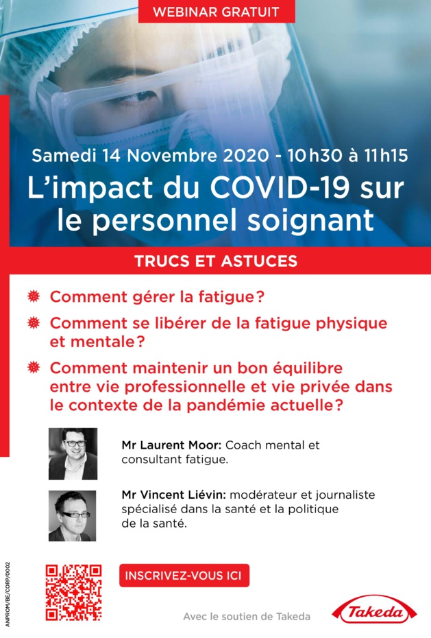 Samedi 14 novembre - Webinar : L’impact du COVID-19 sur le personnel soignant - TRUCS ET ASTUCES