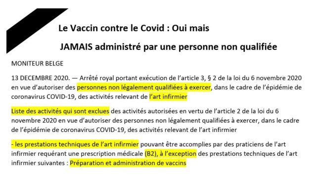 Il y a quelques années l'administration d'un vaccin par une infirmière était interdite sans présence d'un médecin et maintenant n'importe qui peut vacciner. Avant de vous faire vacciner, demandez la qualification de la personne