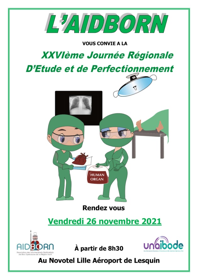 26 novembre - Journée de perfectionnement de l'AIDBORN à Lille (France)