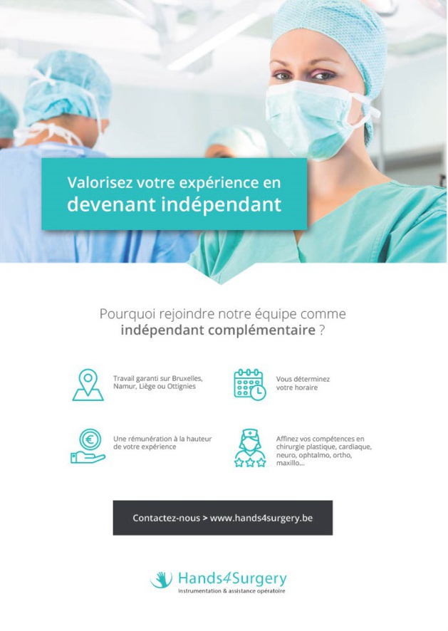 La société Hand4Surgery recherche des instrumentistes indépendants (h/f)