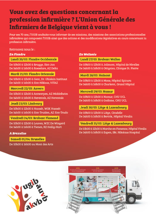 Roadshow UGIB du 20 mars au 1er avril 2023