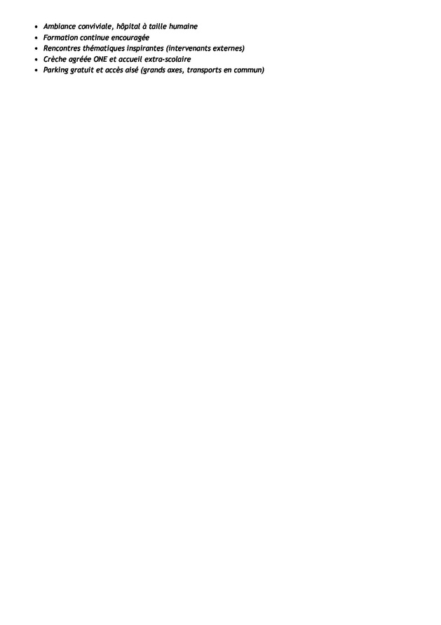 La Clinique Saint-Luc de Bouge recherche un (H/F/X) infirmier spécialisé en instrumentation cardiaque pour le bloc op