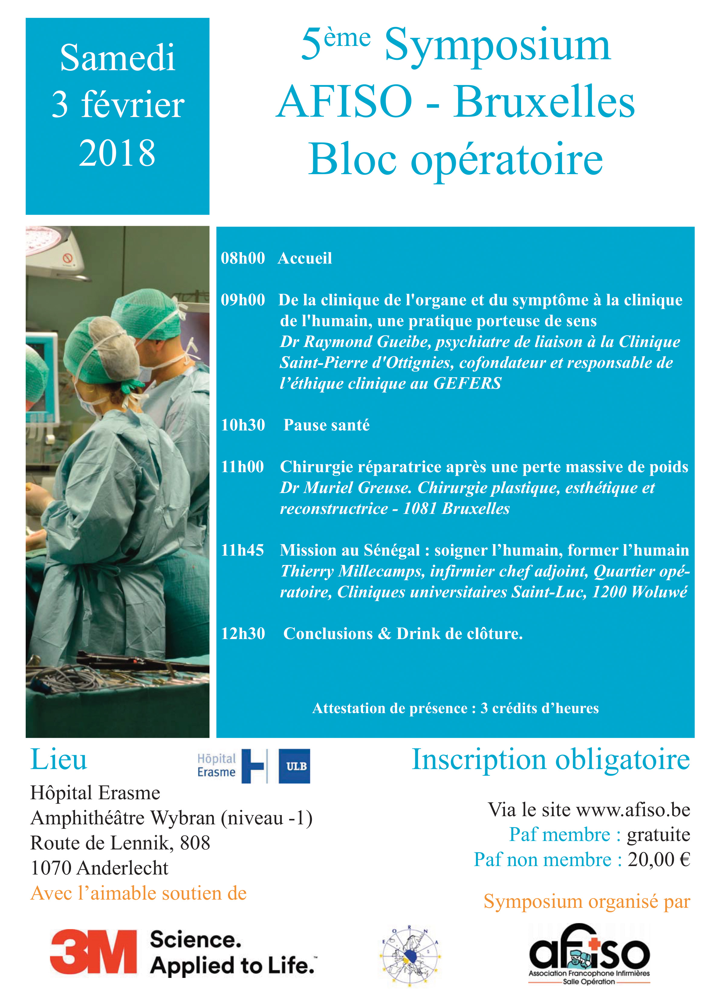 Les présentations du 5ème Symposium de la régionale AFISO Bruxelles sont disponibles