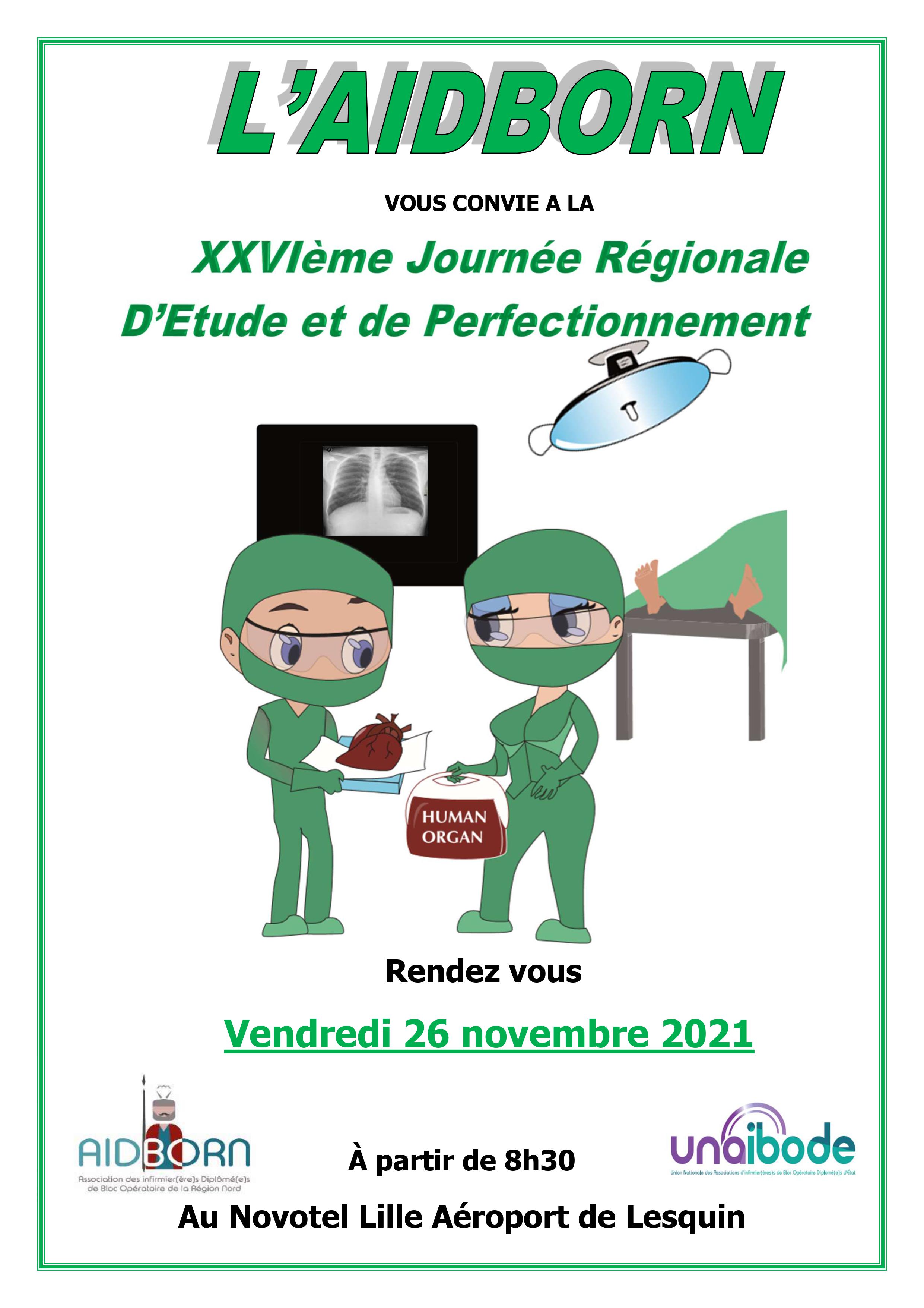 26 novembre - Journée de perfectionnement de l'AIDBORN à Lille (France)