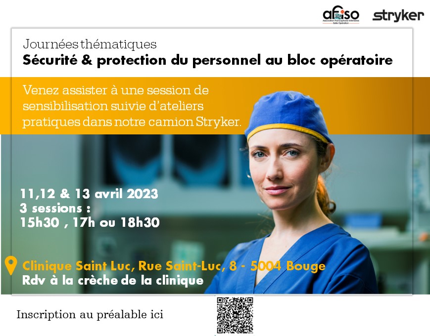 Bouge du 11 au 13 avril - Venez vous former à la gestion des risques en salle d'opération