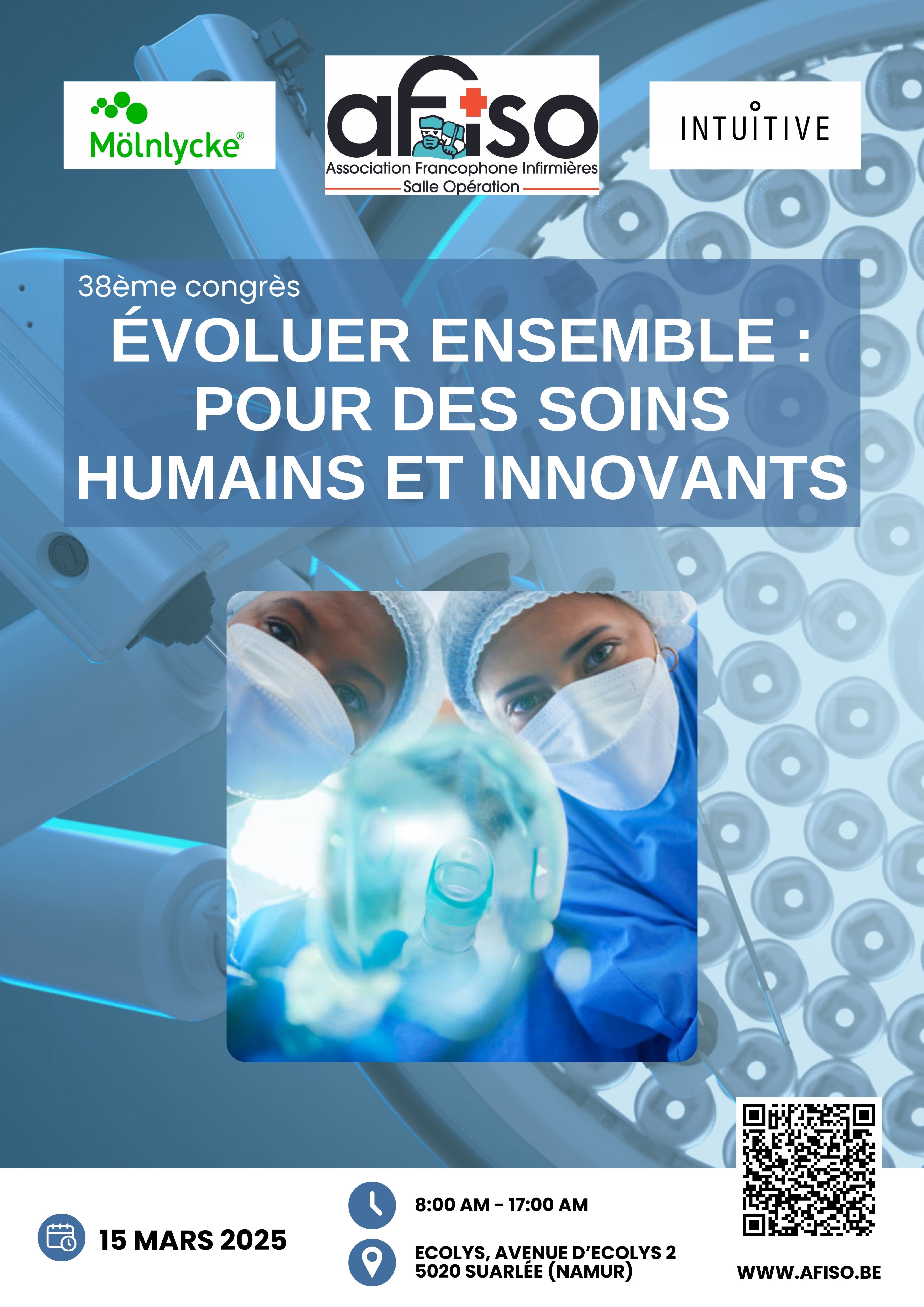 Le samedi 15 mars 2025, l'AFISO organise son 38ème congrès à Ecolys (Namur)