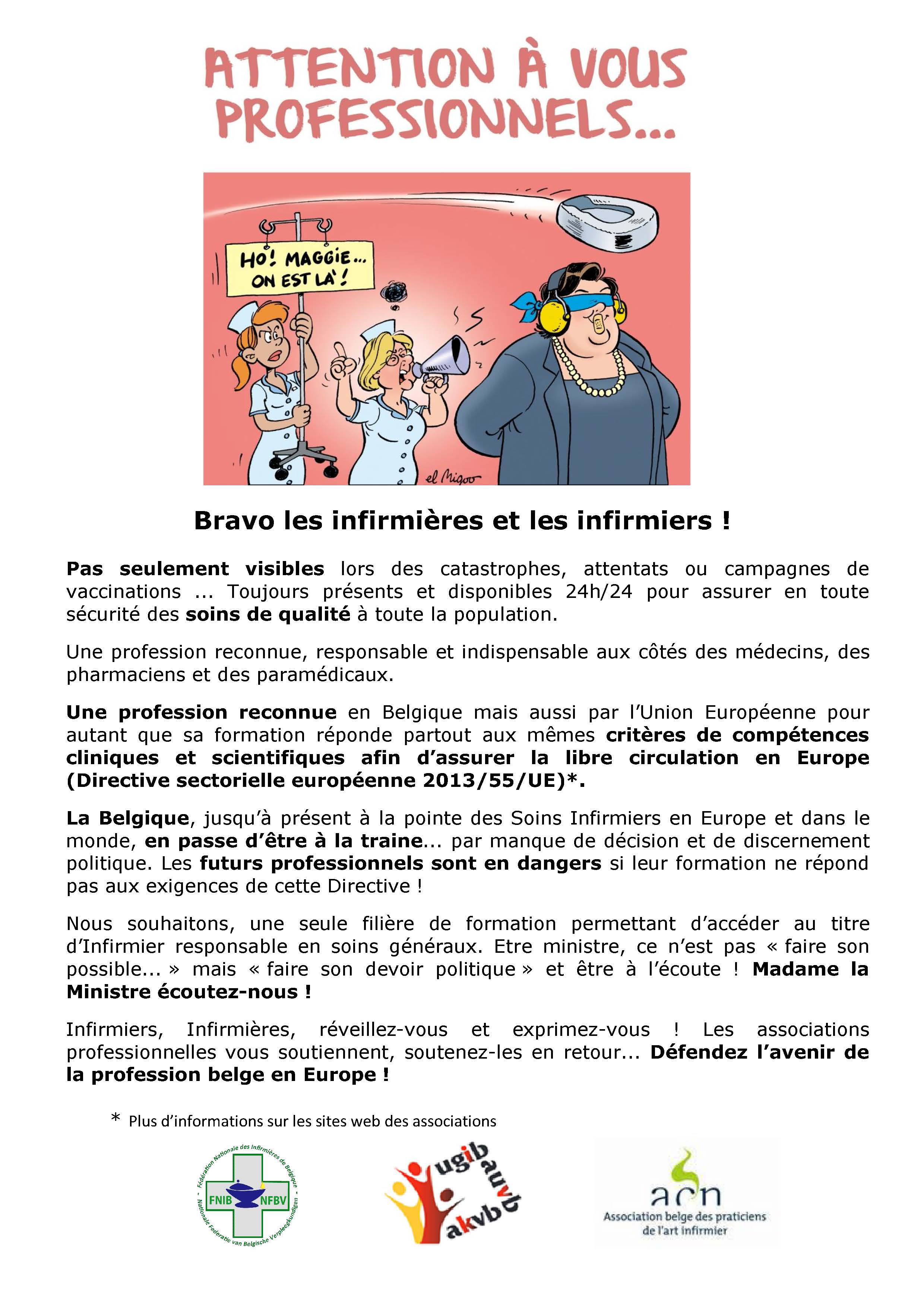 Maggie De Block n'écoute pas les infirmières ...