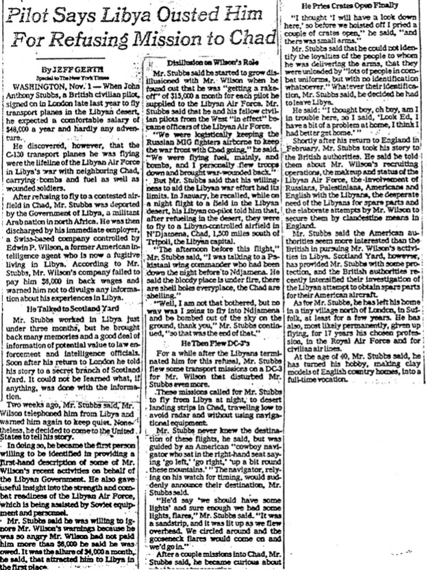 Guerre Tchad-Libye : Le sort du pilote qui refusa de transporter les bombes de Kadhafi