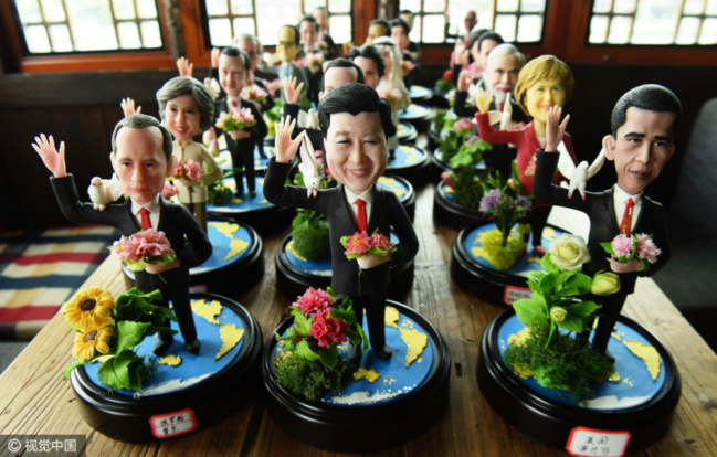 Hangzhou artist creates dough figurines of G20 leaders to symbolize wish for world peace Hangzhou artist creates dough figurines of G20 leaders to symbolize wish for world peace