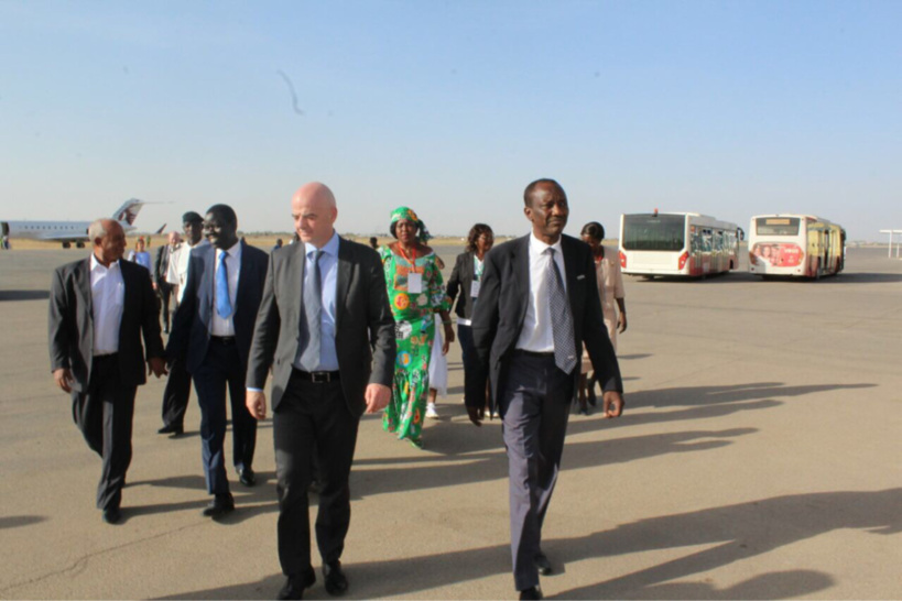 Tchad : La visite en images du patron de la FIFA Tchad : La visite en images du patron de la FIFA