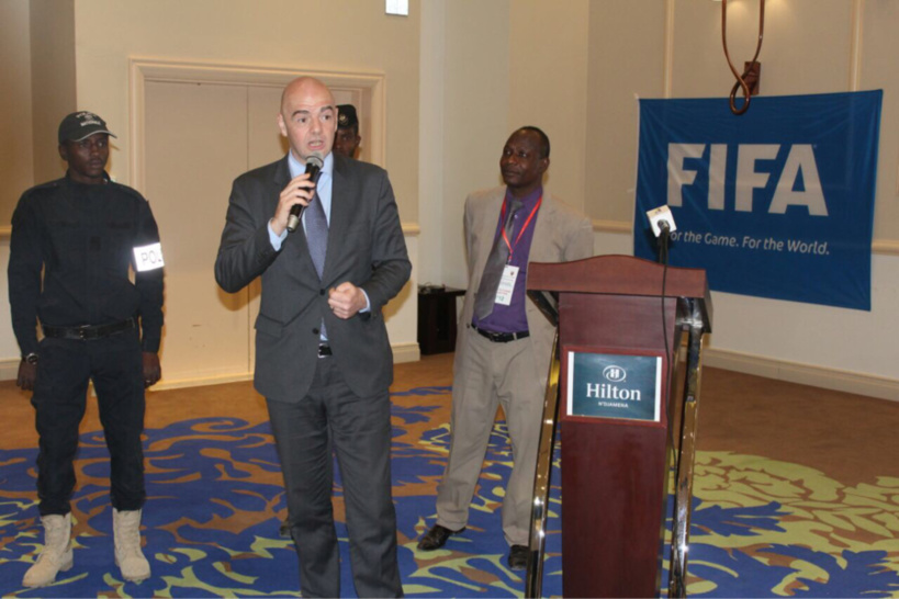 Tchad : La visite en images du patron de la FIFA Tchad : La visite en images du patron de la FIFA