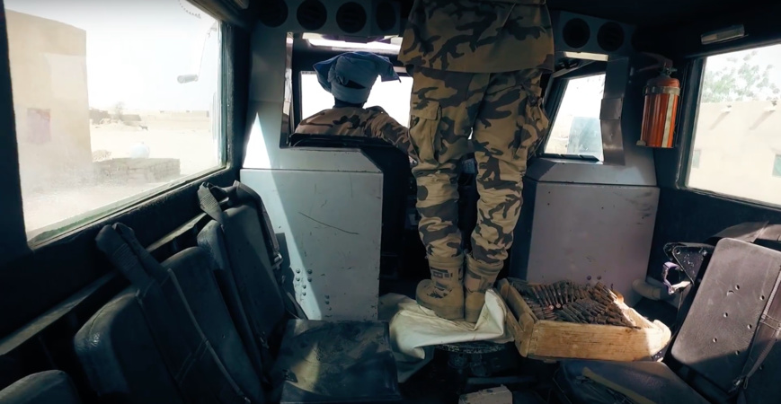 Au Mali, soldats tchadiens rêvent d'un "combat face-à-face de 30mn" avec l'ennemi caché Au Mali, soldats tchadiens rêvent d'un "combat face-à-face de 30mn" avec l'ennemi caché