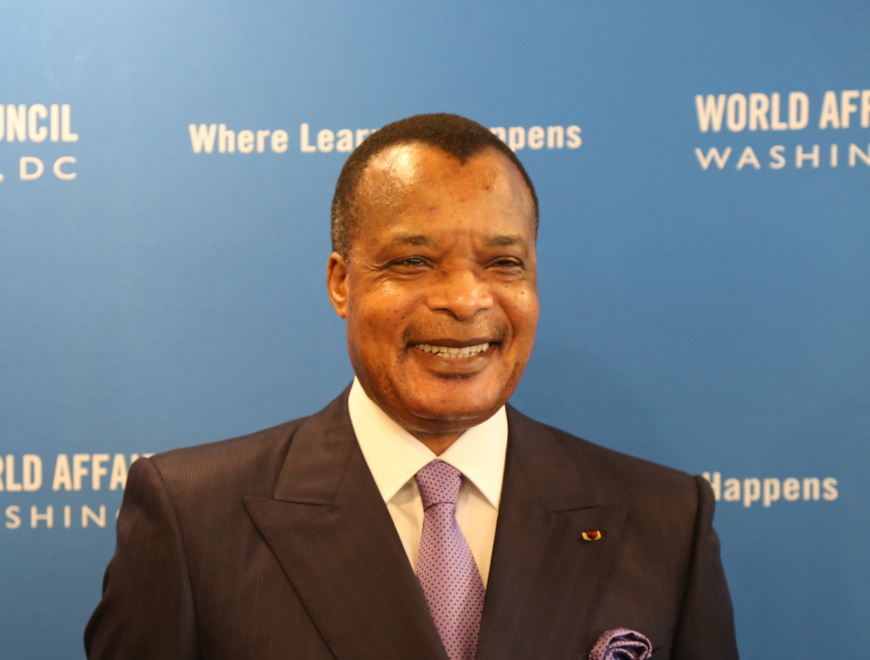 Le président Denis Sassou-N'Guesso au National Press Club ©ADIAC