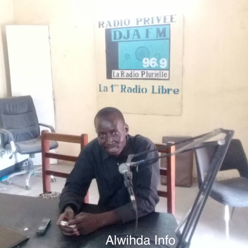 Le journaliste de Dja Fm, Boulga David. Alwihda Info Le journaliste de Dja Fm, Boulga David. Alwihda Info