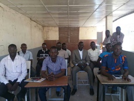 Point de presse des étudiants de Master. Alwihda Info/M.M.