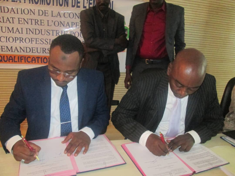 Tchad : Signature d’une convention entre l’ONAPE et l’Industrie Réchaud Toumai pour la création de 1000 emplois Tchad : Signature d’une convention entre l’ONAPE et l’Industrie Réchaud Toumai pour la création de 1000 emplois