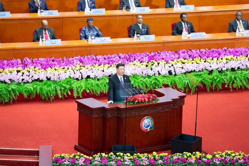 Le président Xi Jinping, à l'ouverture du 3ème forum de coopération Chine-Afrique. Le président Xi Jinping, à l'ouverture du 3ème forum de coopération Chine-Afrique.