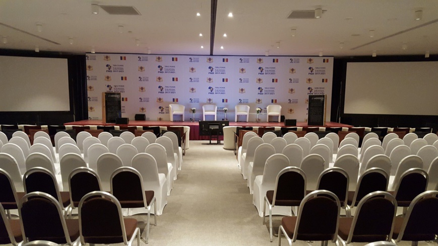 La salle de l'hôtel Méridien étoile de Paris où s'est tenu la table ronde pour le financement du PND du Tchad en septembre 2017.