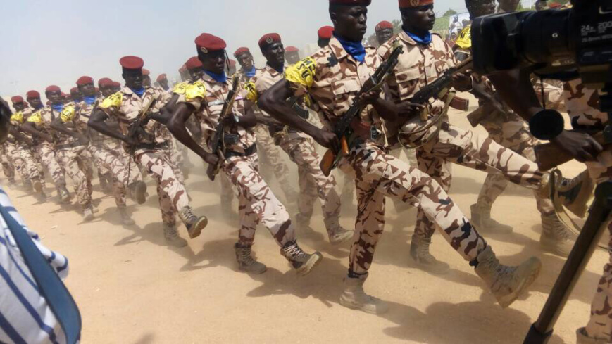 Des militaires tchadiens lors d'un défilé. Illustration. © Alwihda Info