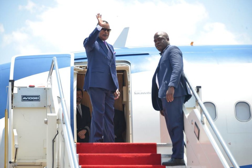 Départ de Denis Sassou N'Guesso pour le Sénégal. Départ de Denis Sassou N'Guesso pour le Sénégal.