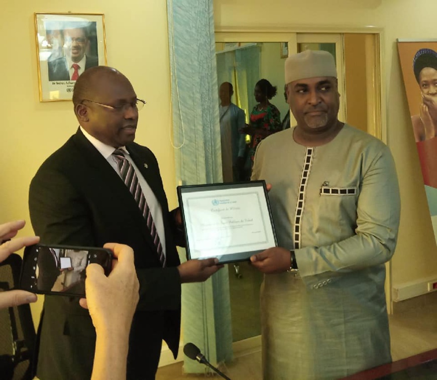 Tétanos maternel et néonatal : le Tchad distingué pour ses efforts. © DR/MSP Tétanos maternel et néonatal : le Tchad distingué pour ses efforts. © DR/MSP