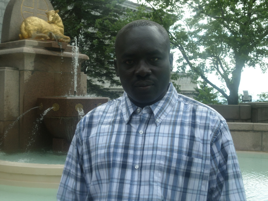 Le secrétaire général national par intérim du CDF, Noubatessem Jonathan Boguyanan.