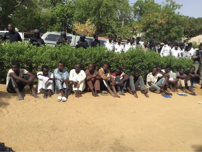 Tchad : 19 présumes malfrats arrêtés par la police. © Alwihda Info