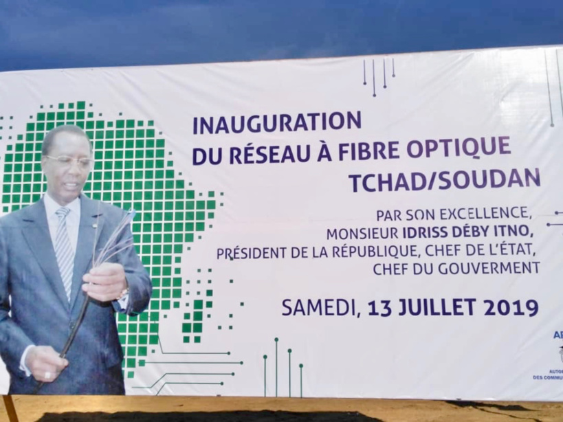 Inauguration le 13 juillet 2019 du réseau à fibre optique Tchad/Soudan à N'Djamena. © Alwihda Info Inauguration le 13 juillet 2019 du réseau à fibre optique Tchad/Soudan à N'Djamena. © Alwihda Info