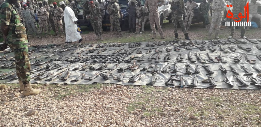 En images : importante saisie d'armes de guerre à l'Est du Tchad. © Alwihda Info