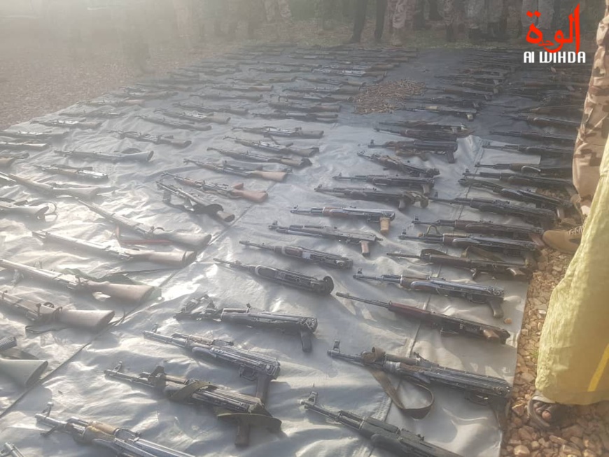En images : importante saisie d'armes de guerre à l'Est du Tchad. © Alwihda Info