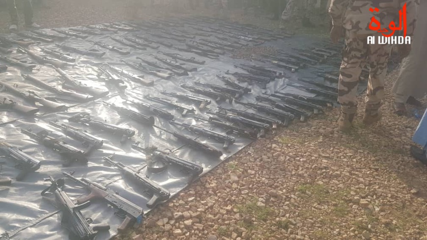 En images : importante saisie d'armes de guerre à l'Est du Tchad. © Alwihda Info