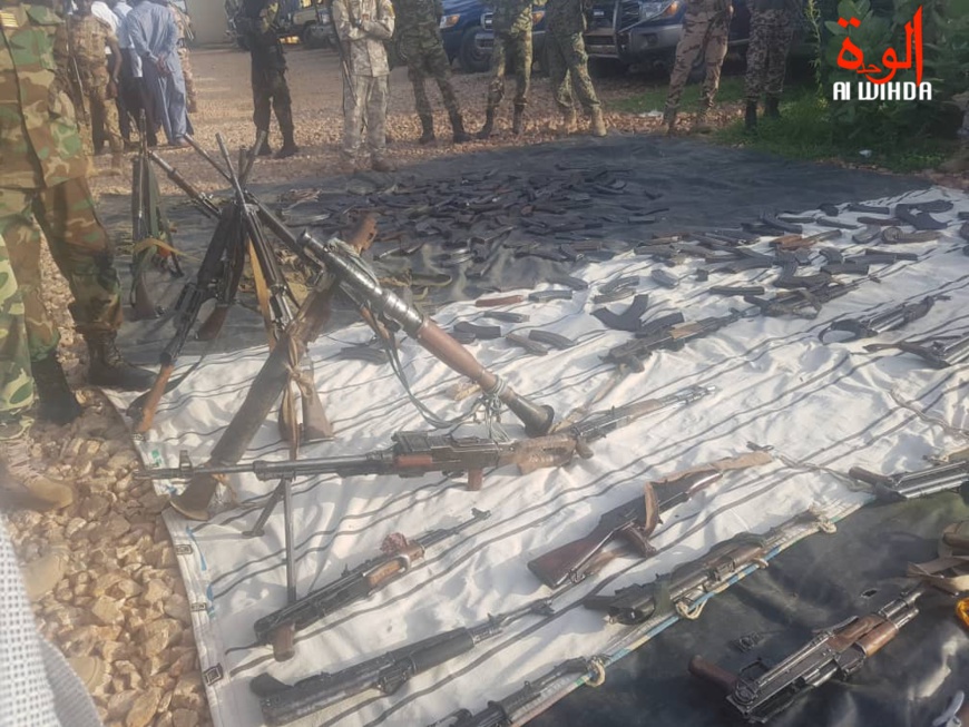 En images : importante saisie d'armes de guerre à l'Est du Tchad. © Alwihda Info