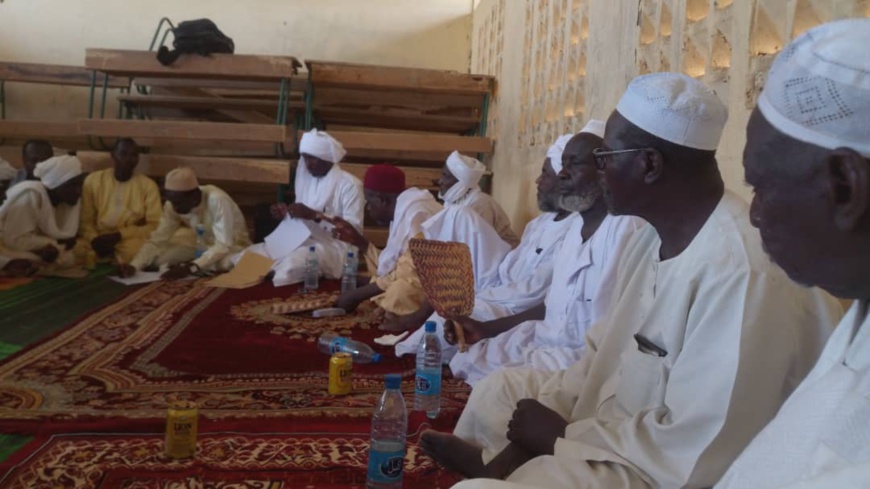 Des soutiens de Chérif Abdelhadi lors d'une cérémonie le 1er août 2019 à Goz Amir. © Alwihda Info