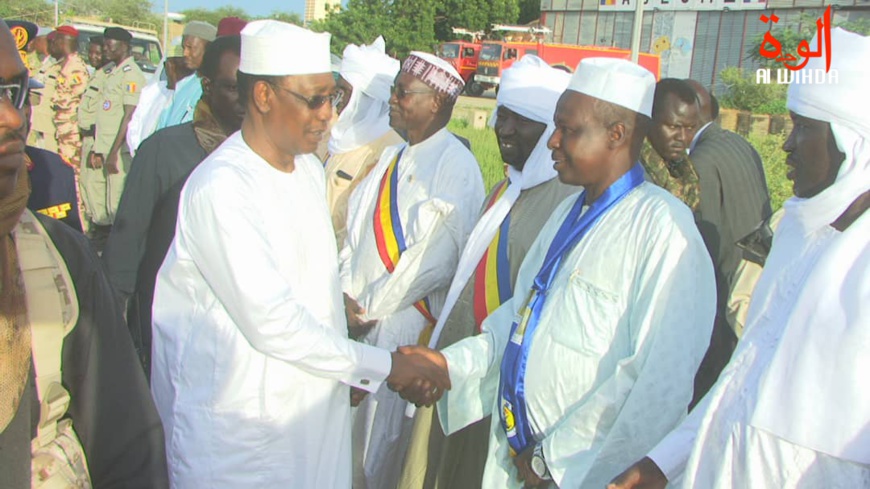 En images : visite du président tchadien Idriss Déby à Abéché