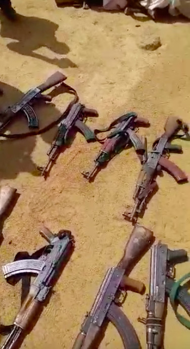 Tchad : de nombreuses kalachnikovs saisies dans des villages à l'Est. © Capture d'écran Alwihda Info