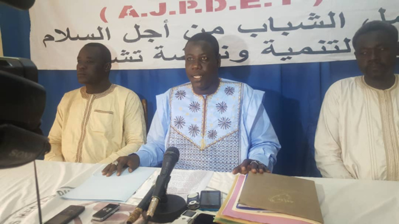 Le président de l'AJPDET, Mahamat El Mahadi Abdramane. © Alwihda Info Le président de l'AJPDET, Mahamat El Mahadi Abdramane. © Alwihda Info