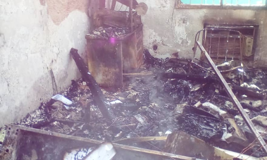 Tchad : des bureaux administratifs ravagés par un incendie à Moundou. © Alwihda Info