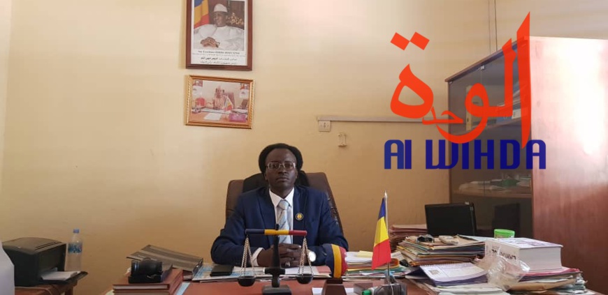 Le président du Tribunal de grande instance d'Abéché Moussa Abdelkérim Saleh. © Alwihda Info Le président du Tribunal de grande instance d'Abéché Moussa Abdelkérim Saleh. © Alwihda Info