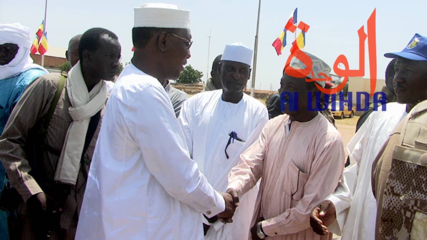 Arrivée du chef de l'Etat Idriss Déby au Nord-Est du Tchad, le 2 octobre 2019 © Alwihda Info