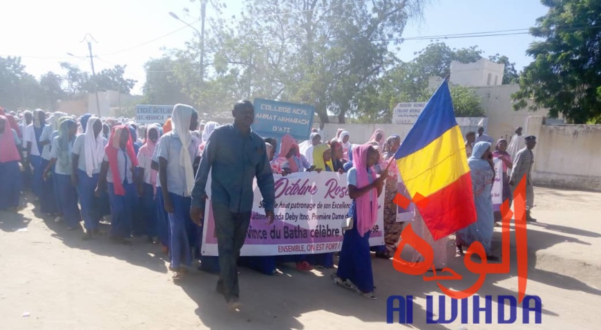 Tchad : une marche de sensibilisation contre le cancer à Ati. © Alwihda Info Tchad : une marche de sensibilisation contre le cancer à Ati. © Alwihda Info