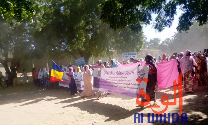 Tchad : une marche de sensibilisation contre le cancer à Ati. © Alwihda Info Tchad : une marche de sensibilisation contre le cancer à Ati. © Alwihda Info
