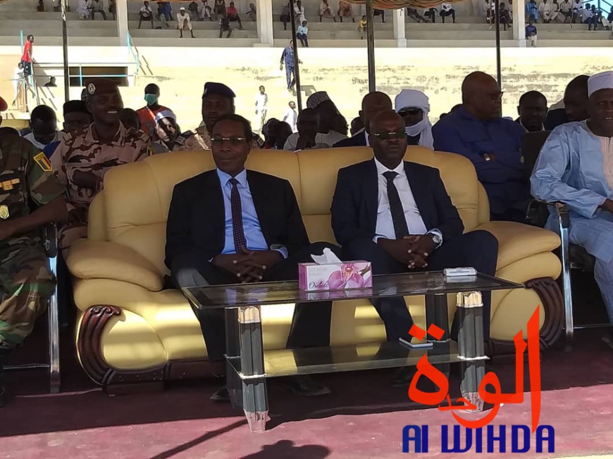 Tchad : lancement des travaux de réhabilitation de la pelouse du stade d'Abéché. © Alwihda Info