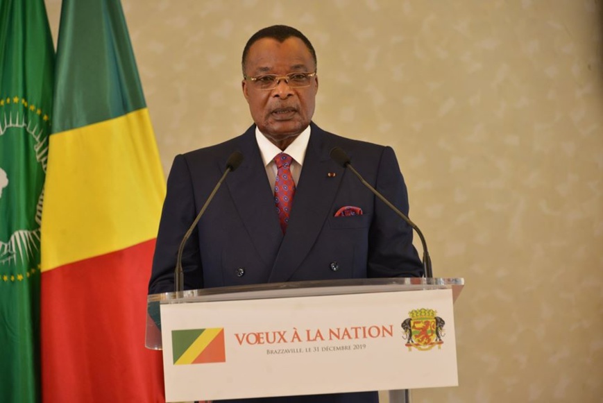 Denis Sassou N'Guesso et son message de vœux. Denis Sassou N'Guesso et son message de vœux.